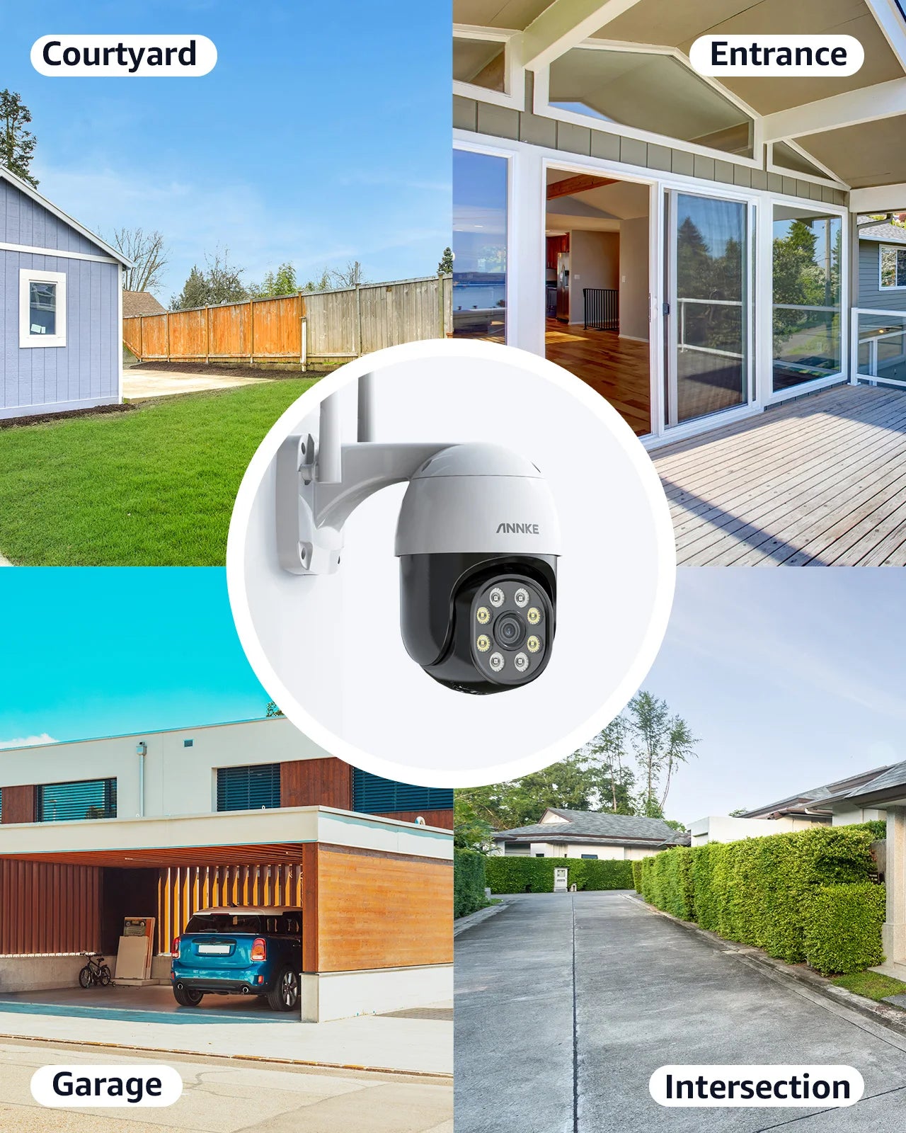 ANNKE 4MP WiFi PTZ Security Camera Alexa