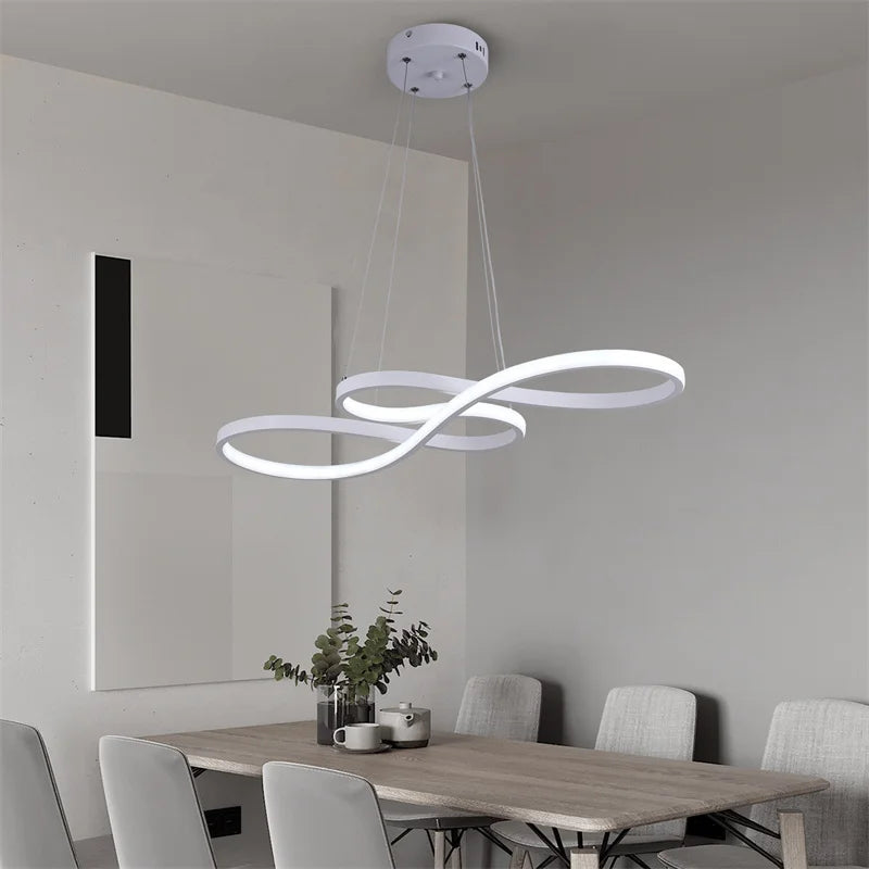 Modern LED Pendant Light with Remote Dimming