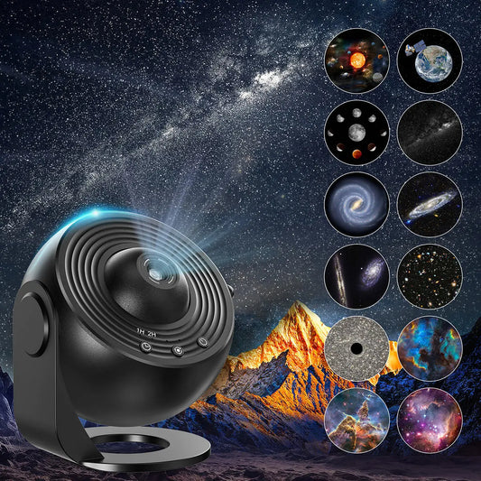 13 in 1 Galaxy Star Projector LED Night Light 360 Rotation HD Projection Lamp with Timer for Kids Adults Bedroom