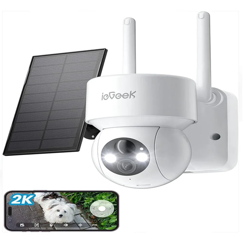 ieGeek 2K Solar WiFi Security Camera