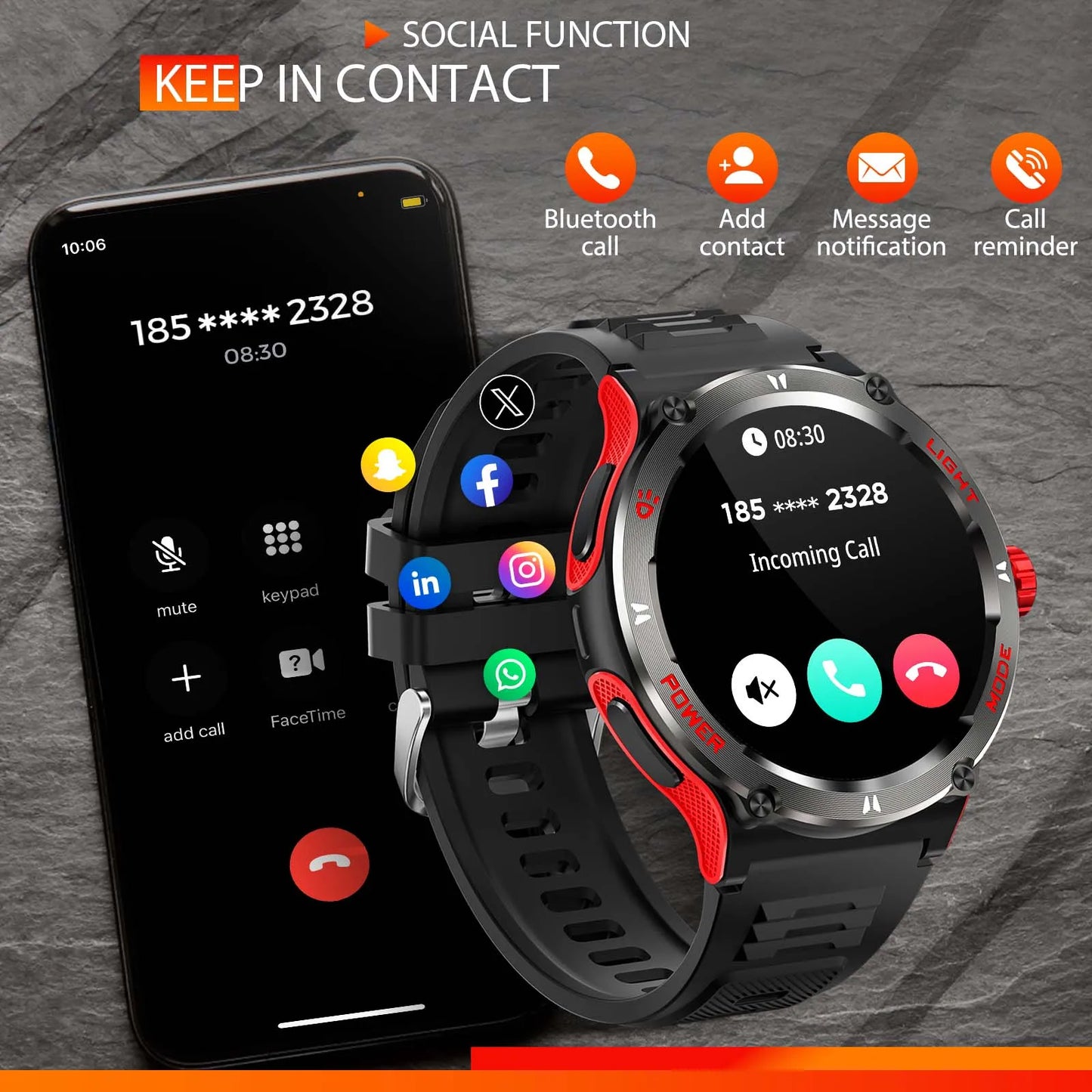 LaNikar KT76 Smart Watch Men Women