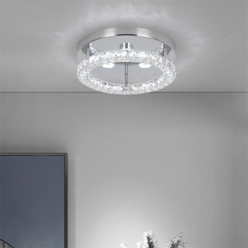 Modern Crystal Chandelier LED Pendant Light