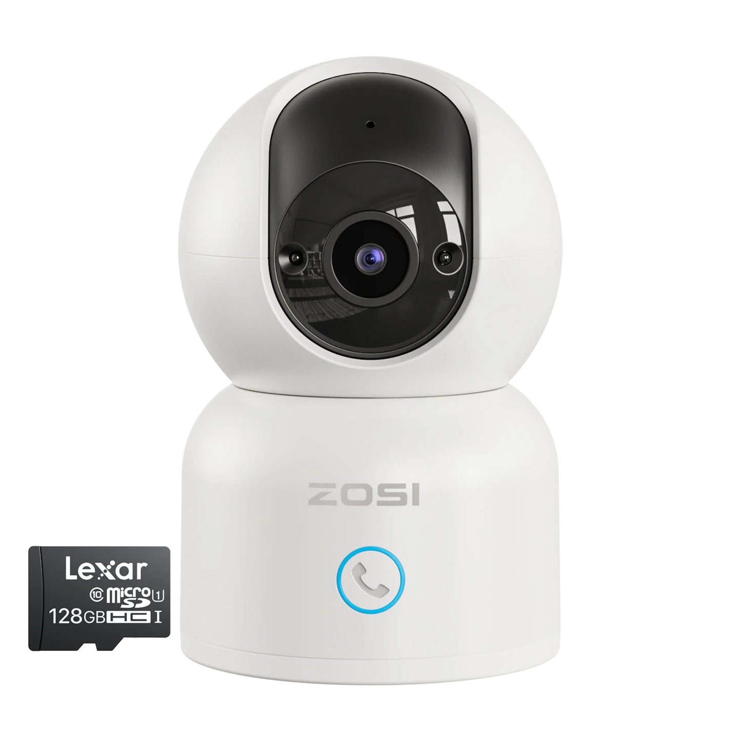 ZOSI 2K Pan/Tilt Indoor Smart Camera