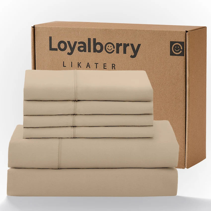 Queen Size 4-Piece Bedding Set – Ultra Soft Double-Brushed Microfiber Bed Sheets with Deep Pocket Fitted Sheet (Fits Mattresses Up to 18"), Easy Care Hotel Luxury Bedding