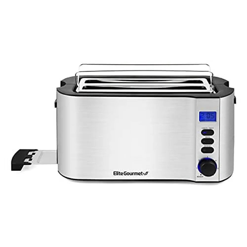 Digital 4-Slice Toaster with LED Display