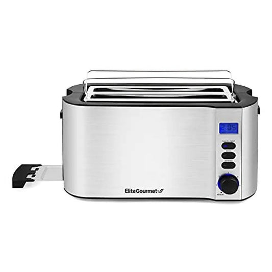 Digital 4-Slice Toaster with LED Display