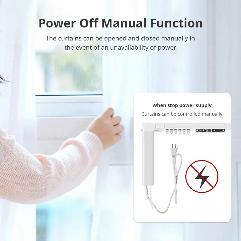 Zemismart WiFi Electric Smart Curtain Track System