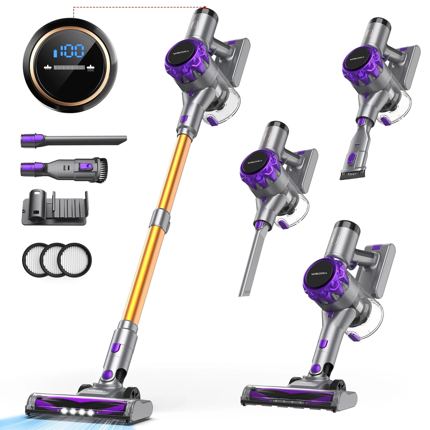 Powerful Cordless Vacuum Cleaner with Long Battery Life