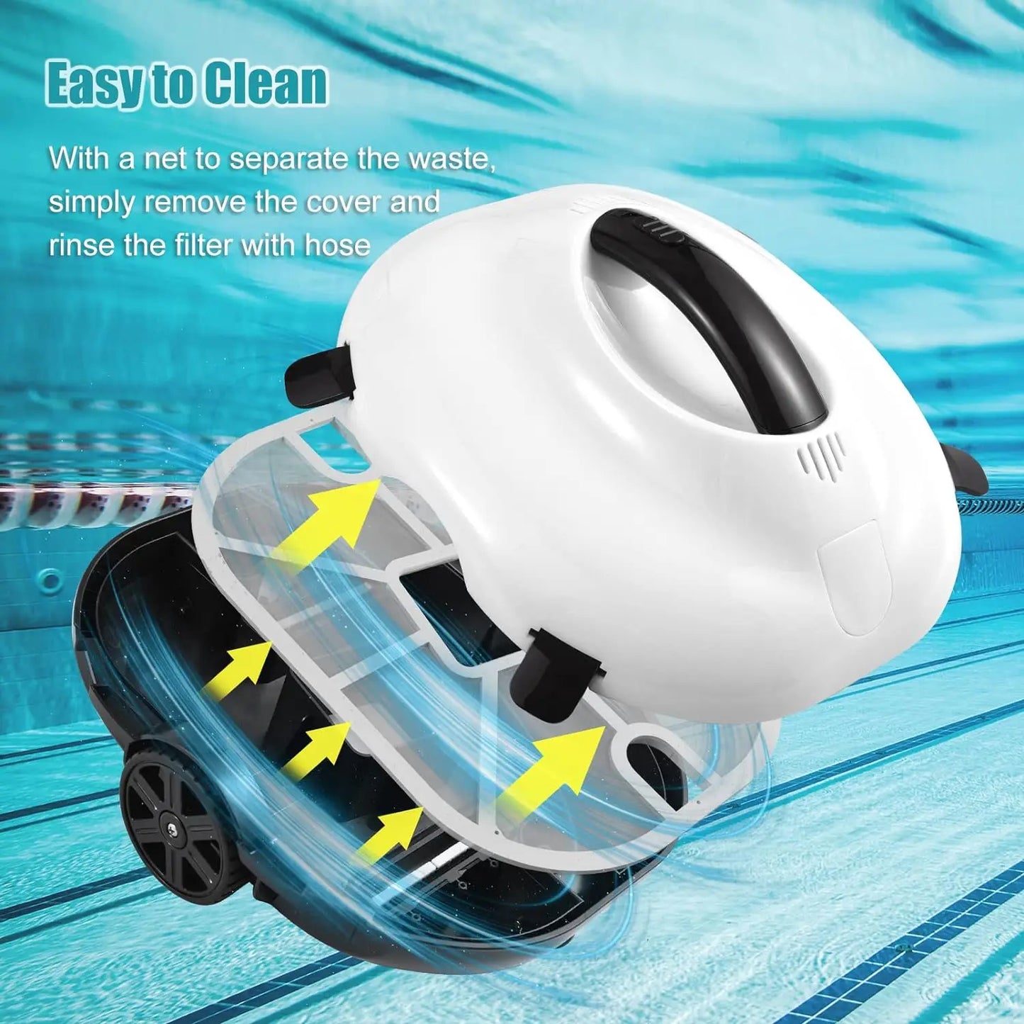 Cordless Robotic Pool Cleaner with Smart Cleaning