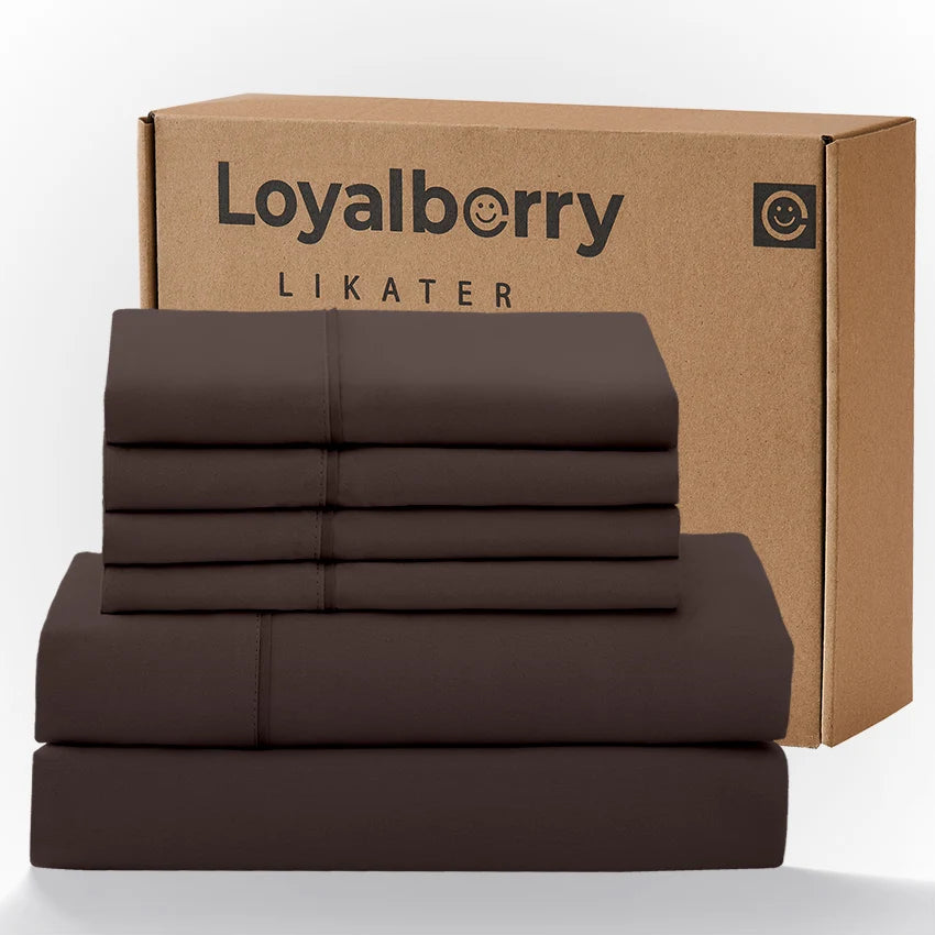 Queen Size 4-Piece Bedding Set – Ultra Soft Double-Brushed Microfiber Bed Sheets with Deep Pocket Fitted Sheet (Fits Mattresses Up to 18"), Easy Care Hotel Luxury Bedding