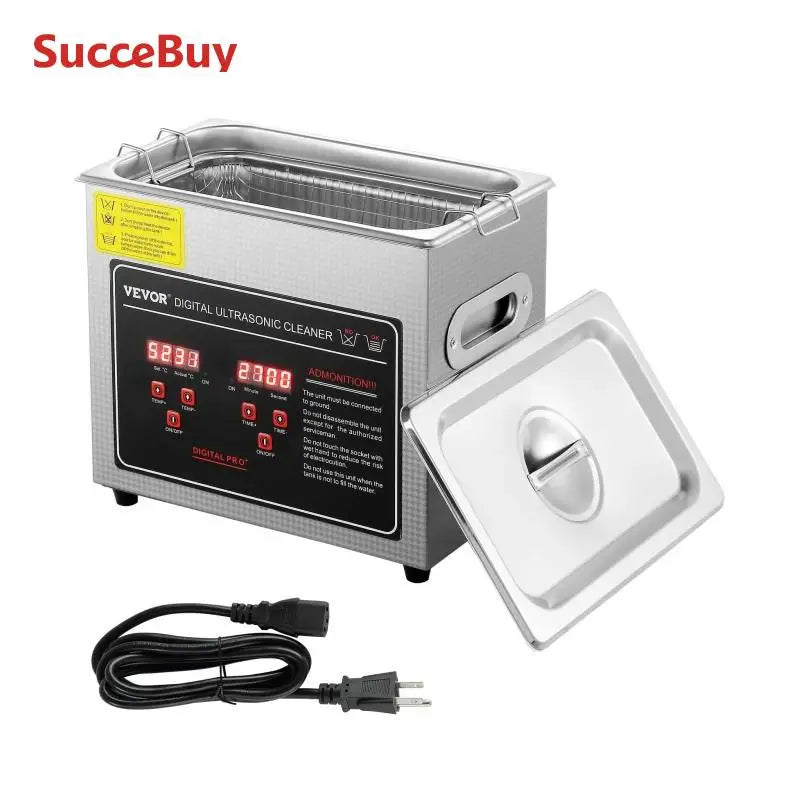 VEVOR Ultrasonic Cleaner Heated Stainless Steel Cleaning Machine – 2L To 30L Deep Cleaning System