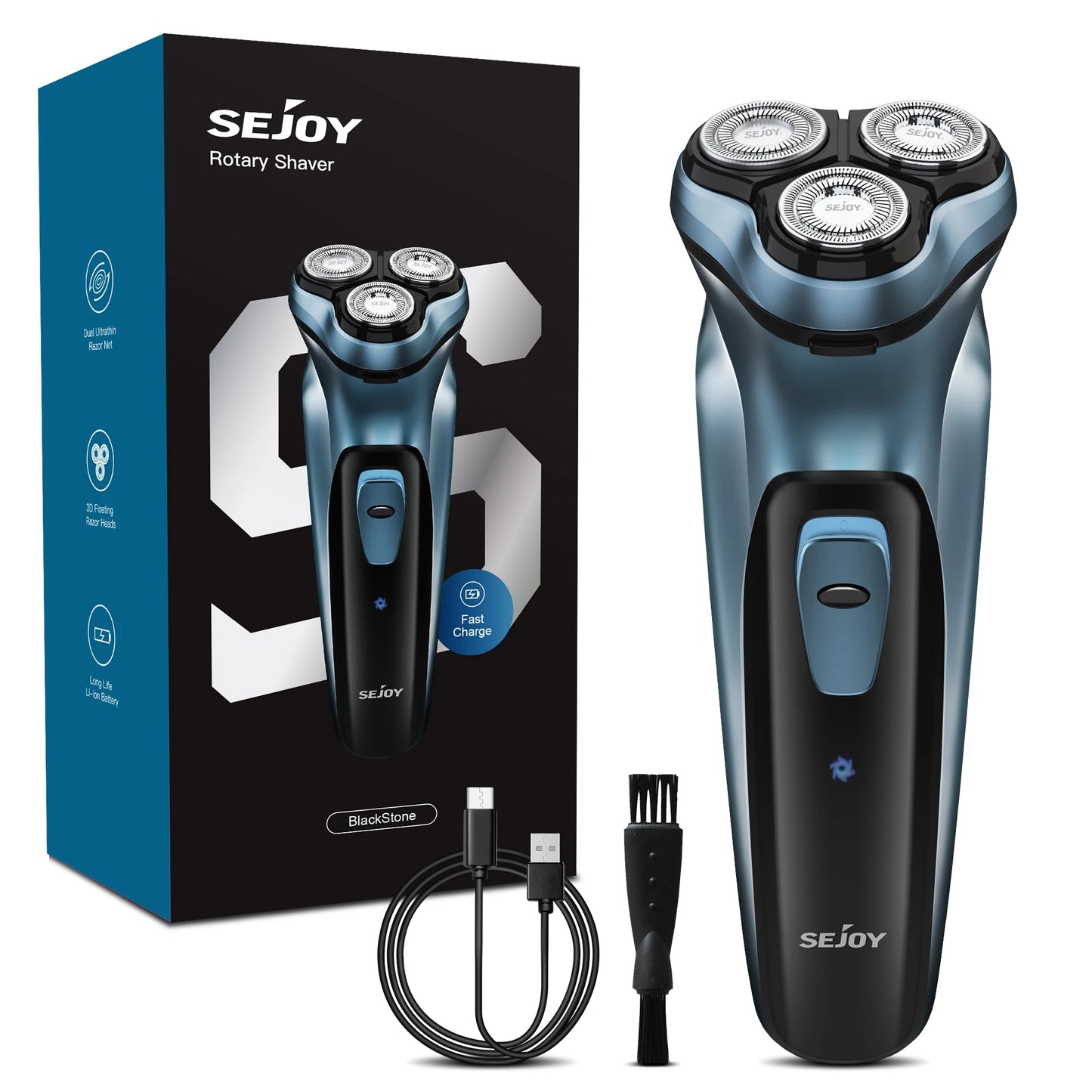 Sejoy 2-in-1 3D Electric Rotary Shaver