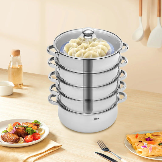 5-Layer Stainless Steel Healthy Food Steamer