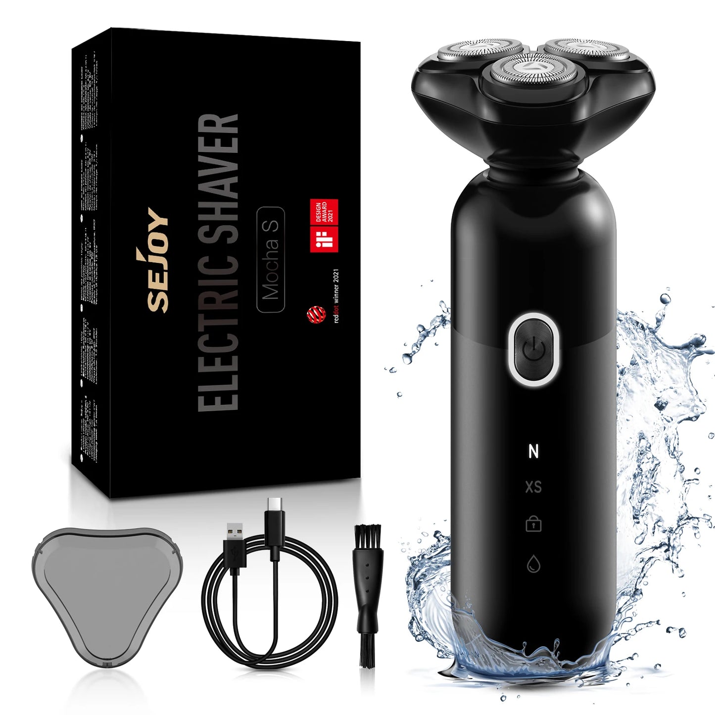 Rechargeable 4D Floating Blade Rotary Electric Shaver