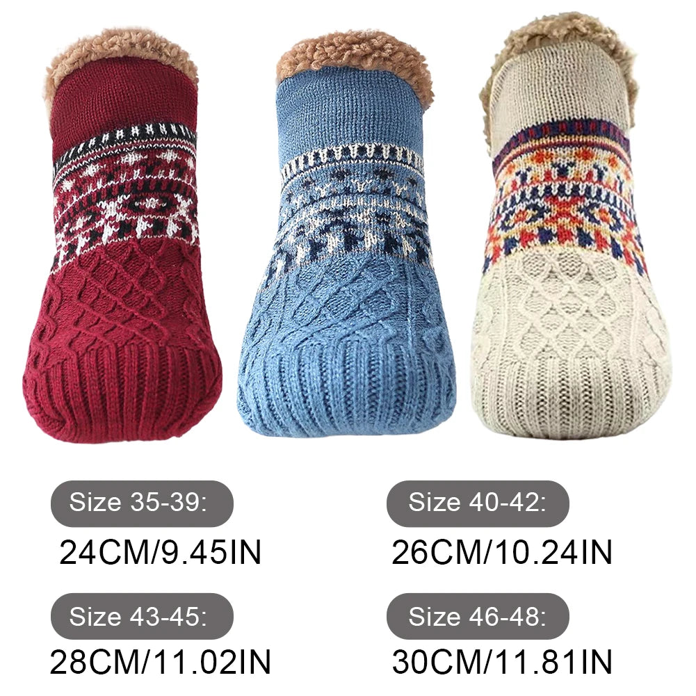 Cozy Winter Slippers: Non-Slip Fuzzy Thermal Comfort