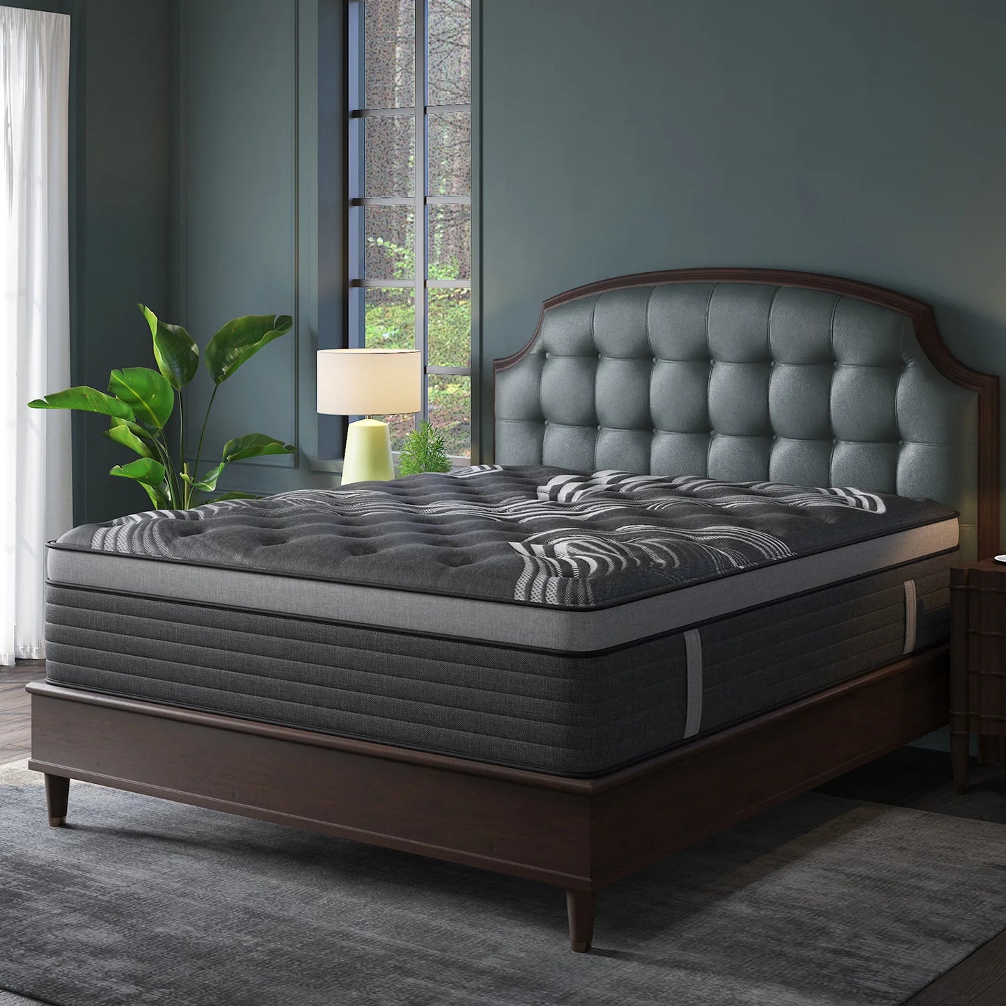 Gel Memory Foam Hybrid Mattress Medium Firm Bed