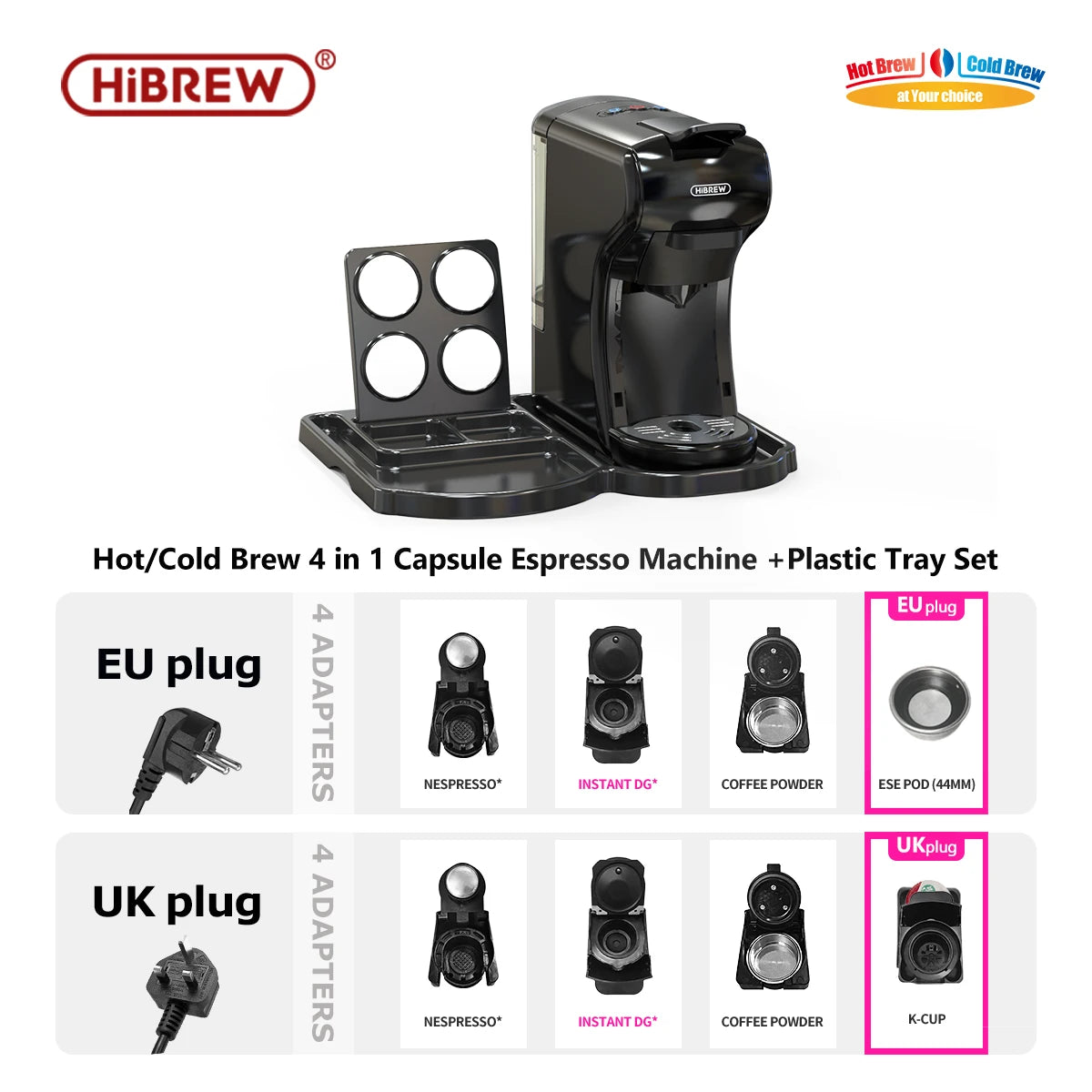HiBREW 4-in-1 Hot Cold Coffee Maker