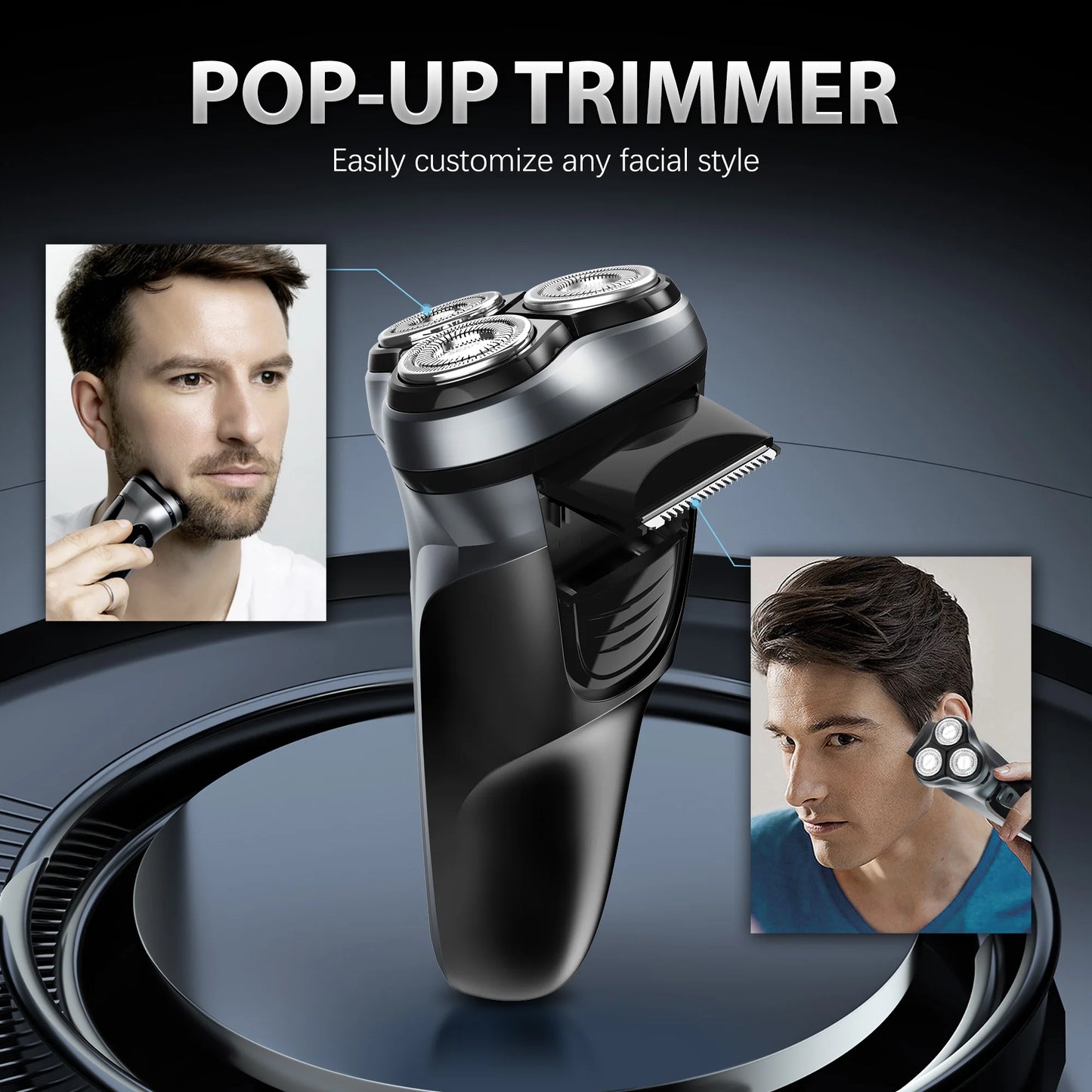 Sejoy 2-in-1 3D Electric Rotary Shaver