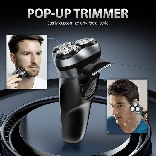 Sejoy 2-in-1 3D Electric Rotary Shaver