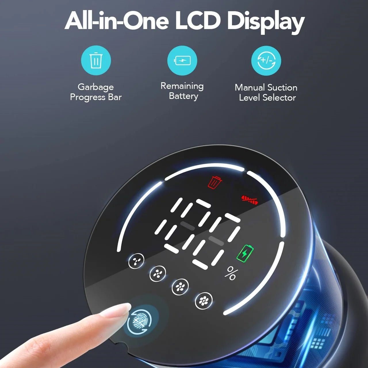 Wireless Handheld Vacuum Cleaner with Smart Sensor
