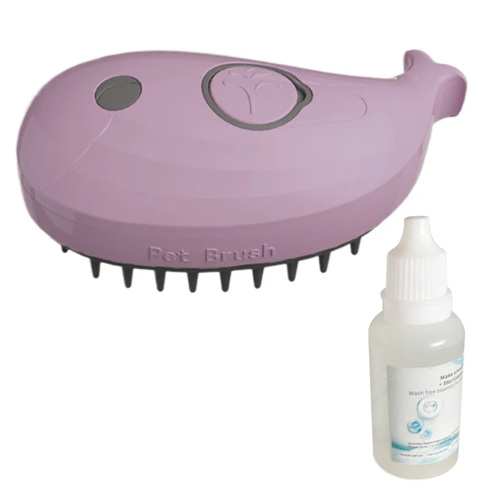 USB Rechargeable Pet Grooming Comb with Spray