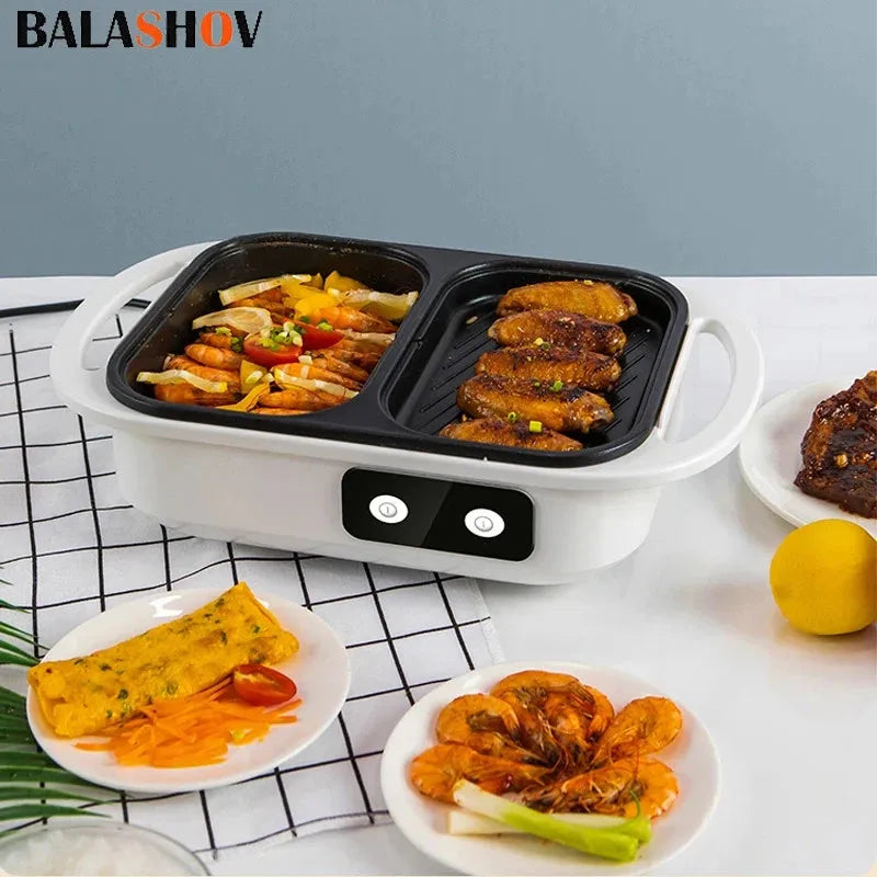 2-in-1 Electric Shabu Pot and Grill