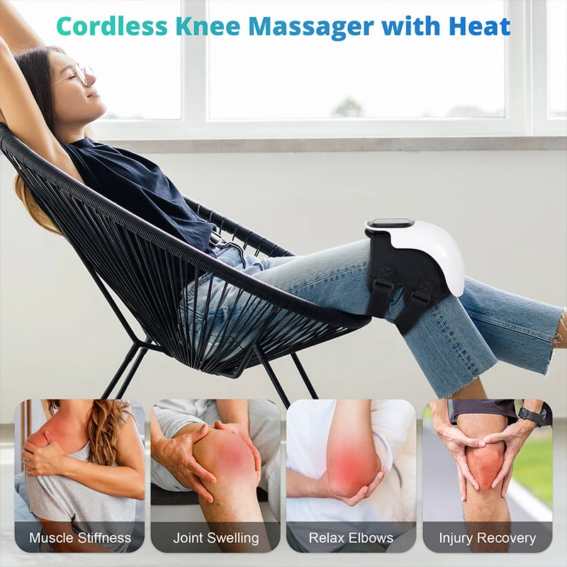 Medcursor Wireless Heated Knee Massager Pad