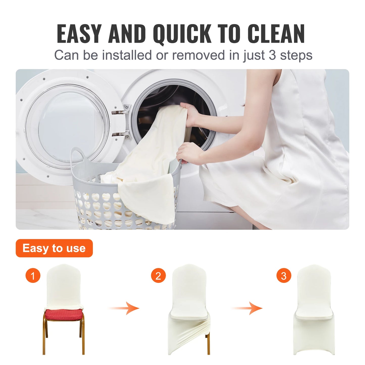 Stretch Spandex Folding Chair Covers