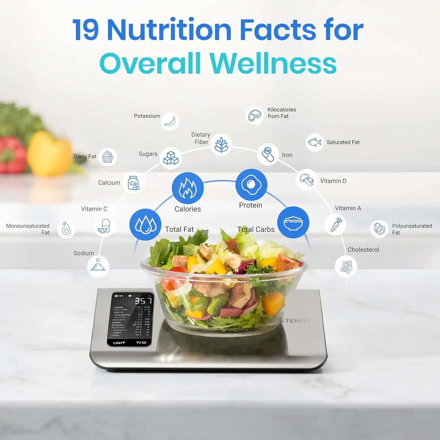 Smart Nutrition Food Scale with App