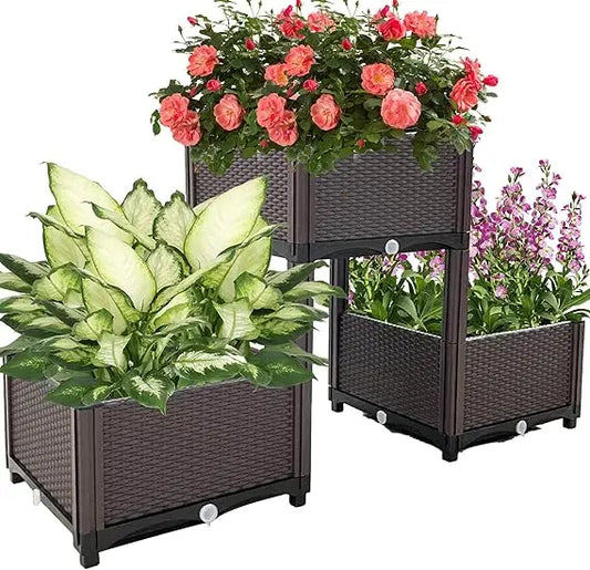 Large Elevated Planters for Outdoor Gardening