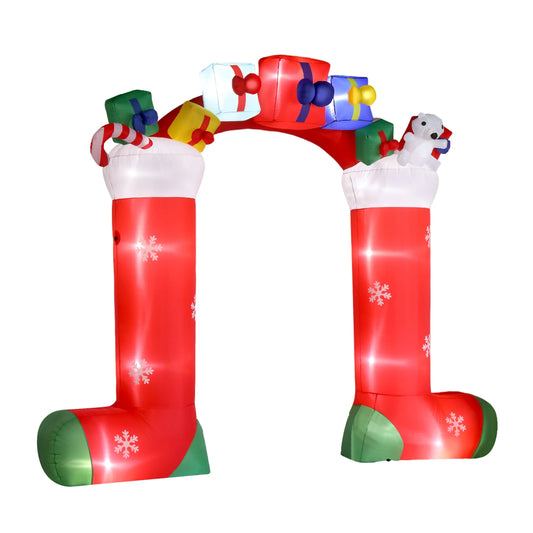 9ft Inflatable Christmas Arch with LED Lights