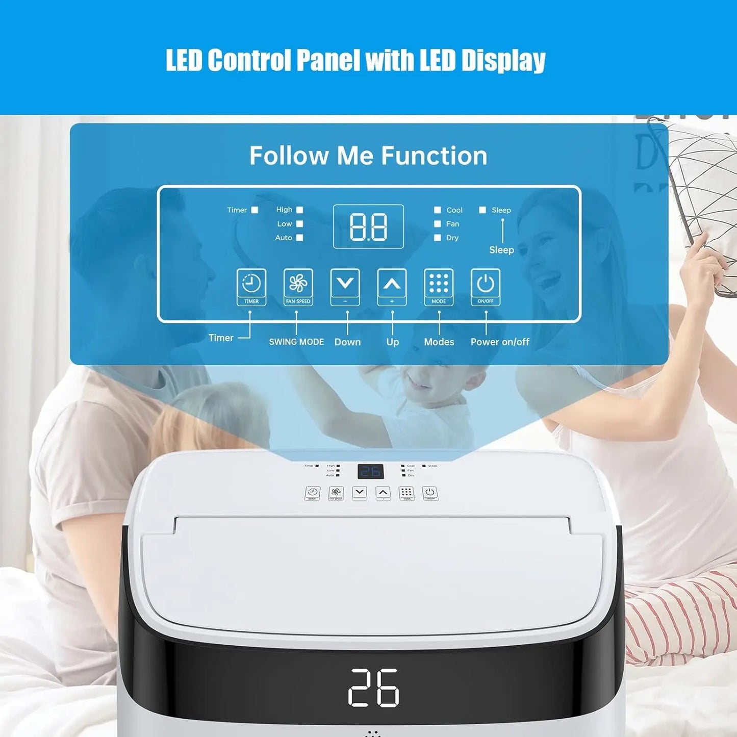 10000 BTU Portable 3-in-1 Air Conditioner