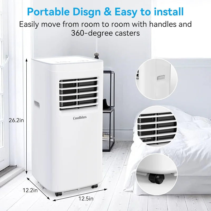 8500 BTU 3-in-1 Portable Air Conditioner Unit