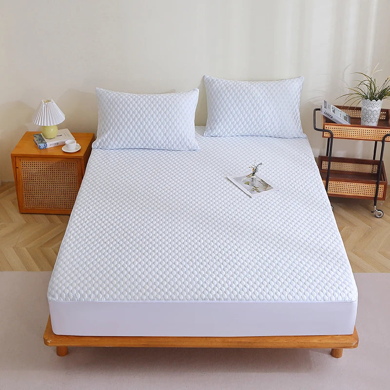 Waterproof Cooling Mattress Topper Bed Sheets Set