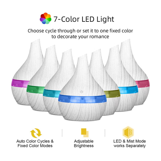 300ml USB Ultrasonic Essential Oil Diffuser