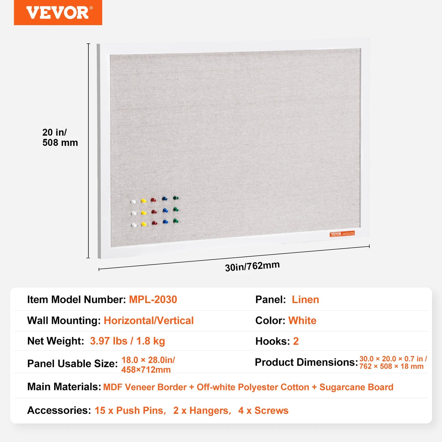 SucceBuy 2-in-1 Magnetic Whiteboard & Corkboard