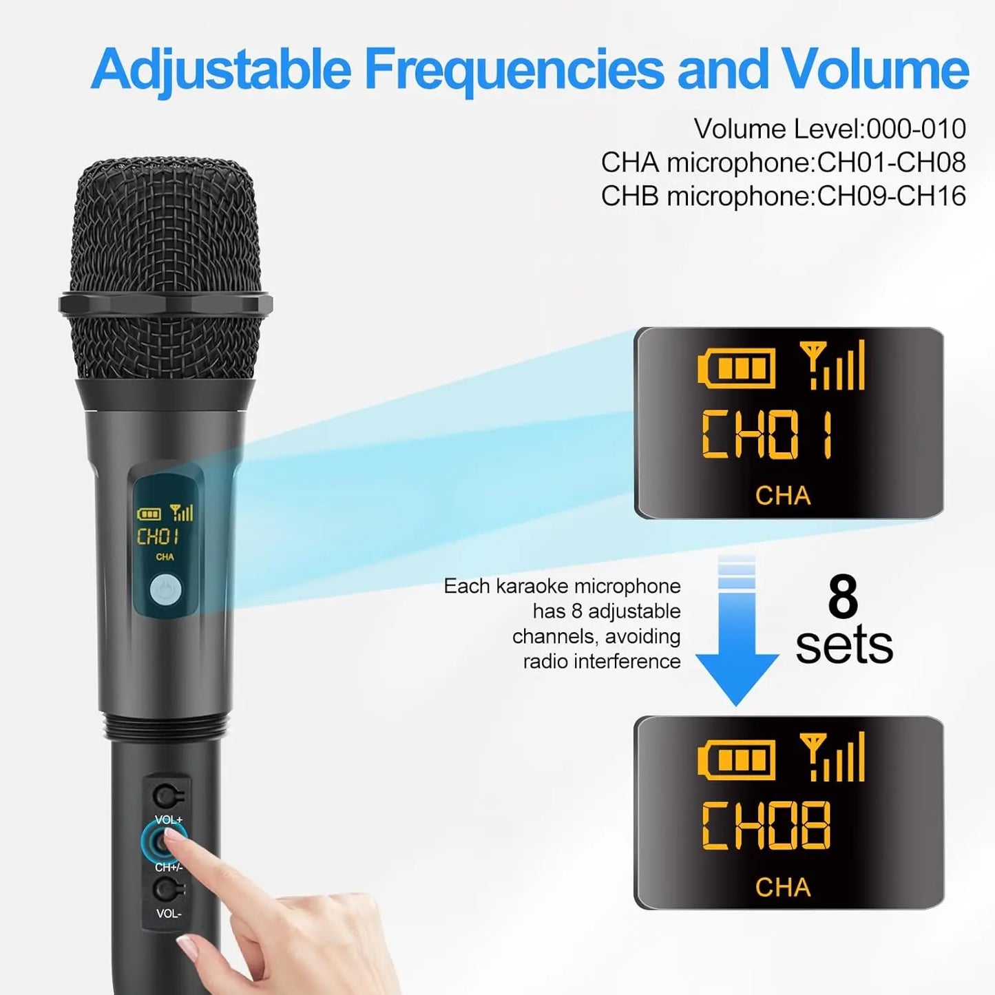 Aveek Wireless Rechargeable Karaoke Microphone Set