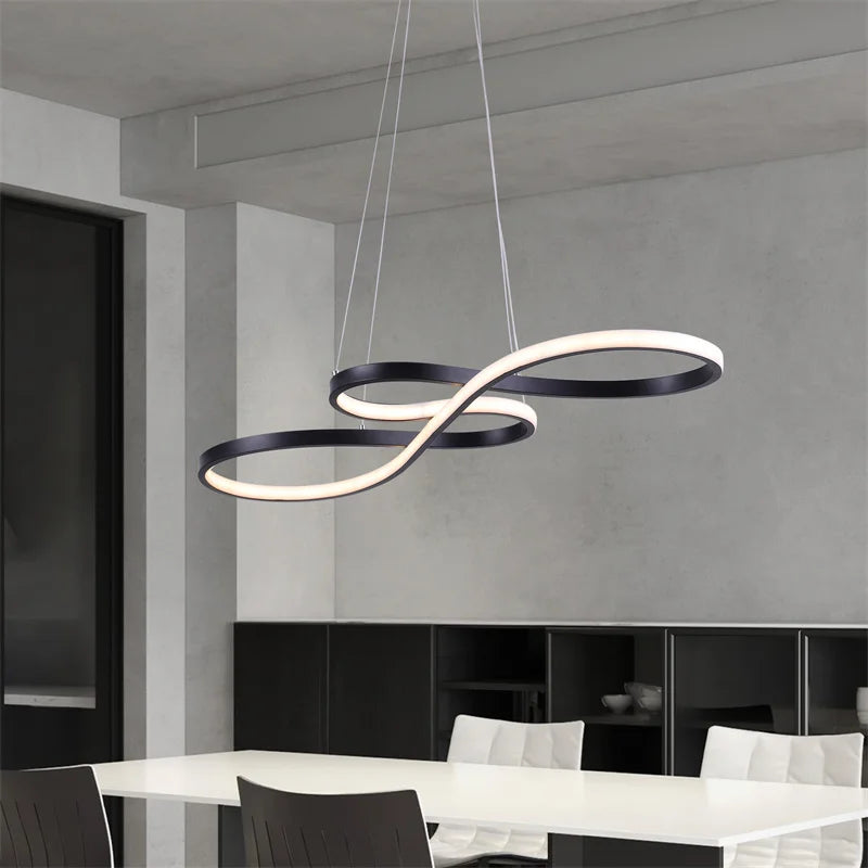Modern LED Pendant Light with Remote Dimming