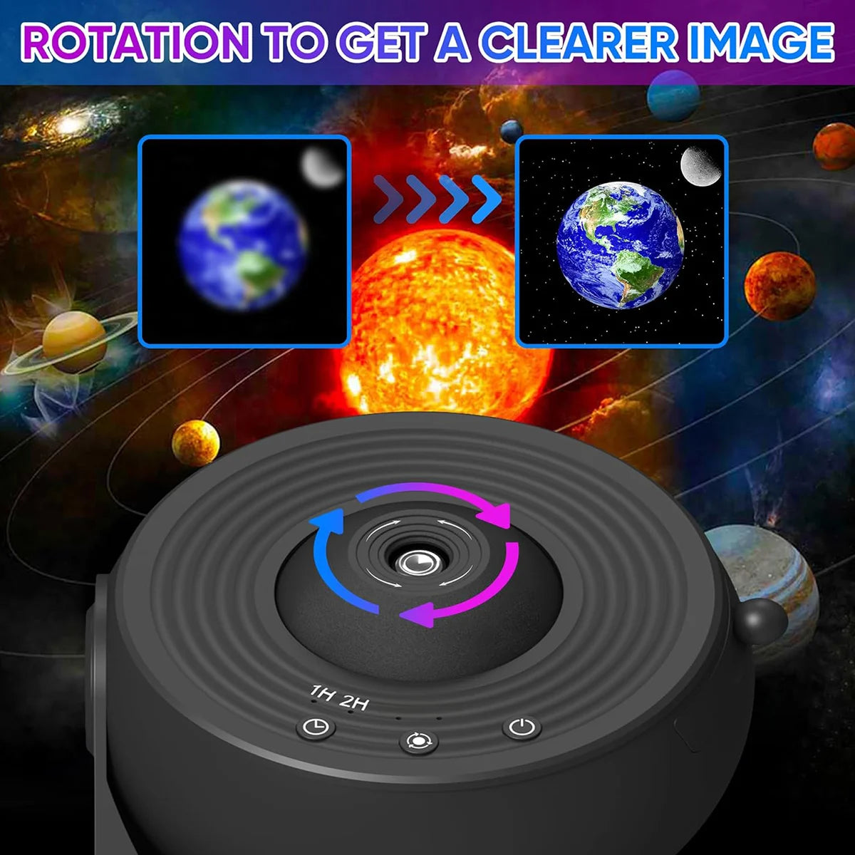 13 in 1 Galaxy Star Projector LED Night Light 360 Rotation HD Projection Lamp with Timer for Kids Adults Bedroom