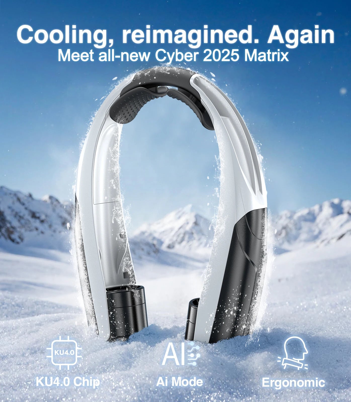 Portable Neck Fan Six Speeds Long-Lasting