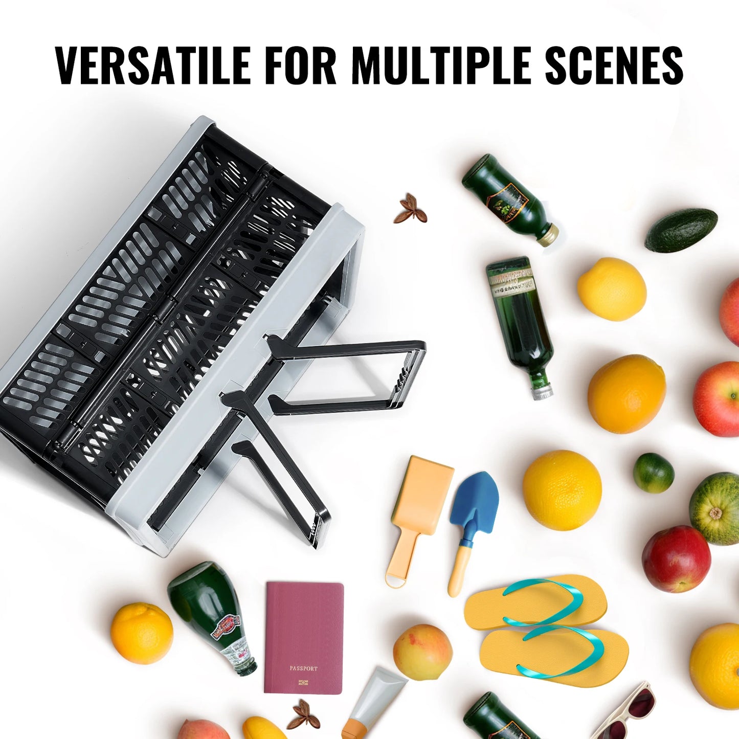 Foldable Storage Crate Set for Home Organization