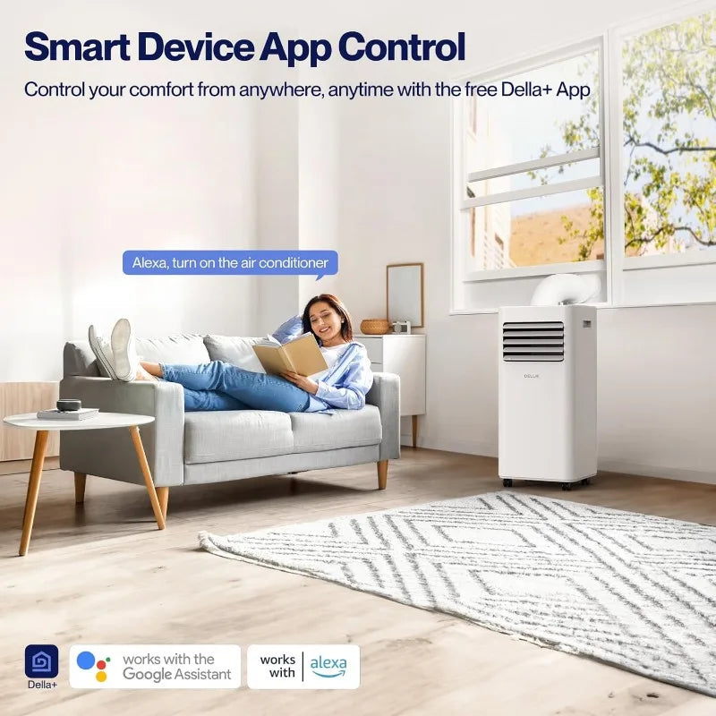 DELLA 10000 BTU Smart Portable AC with WiFi