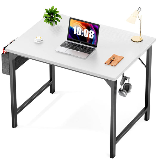 Modern Computer Desk with Headphone Hook