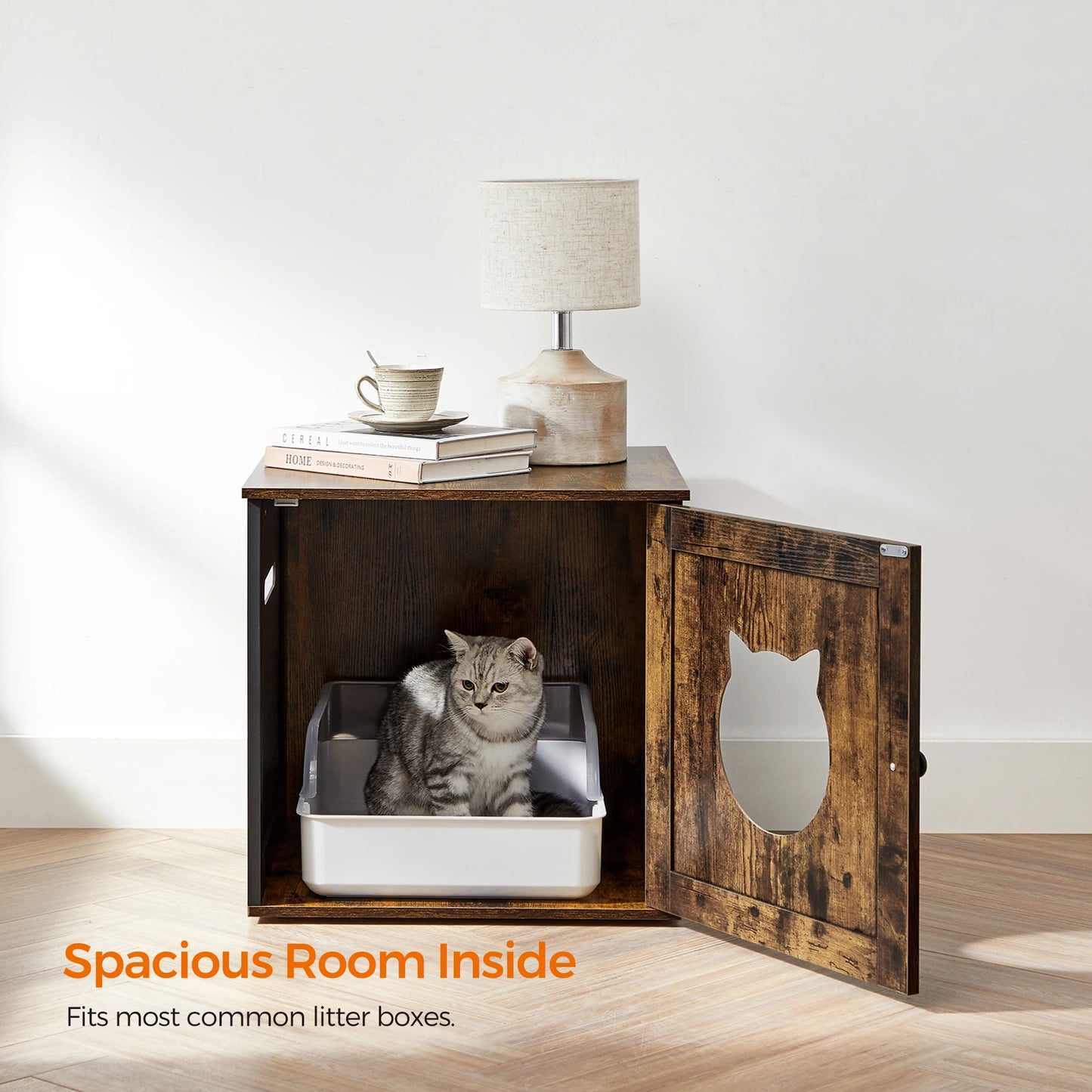 Feandrea Hidden Cat Litter Box Cabinet