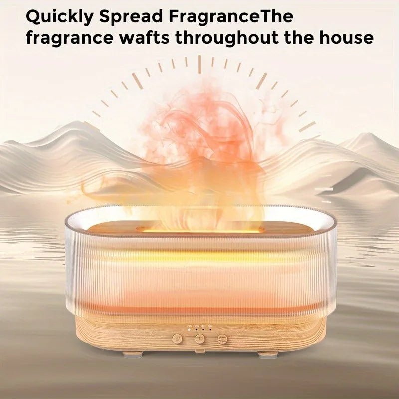 SEJOY 300ml Flame Aromatherapy Ultrasonic Oil Diffuser