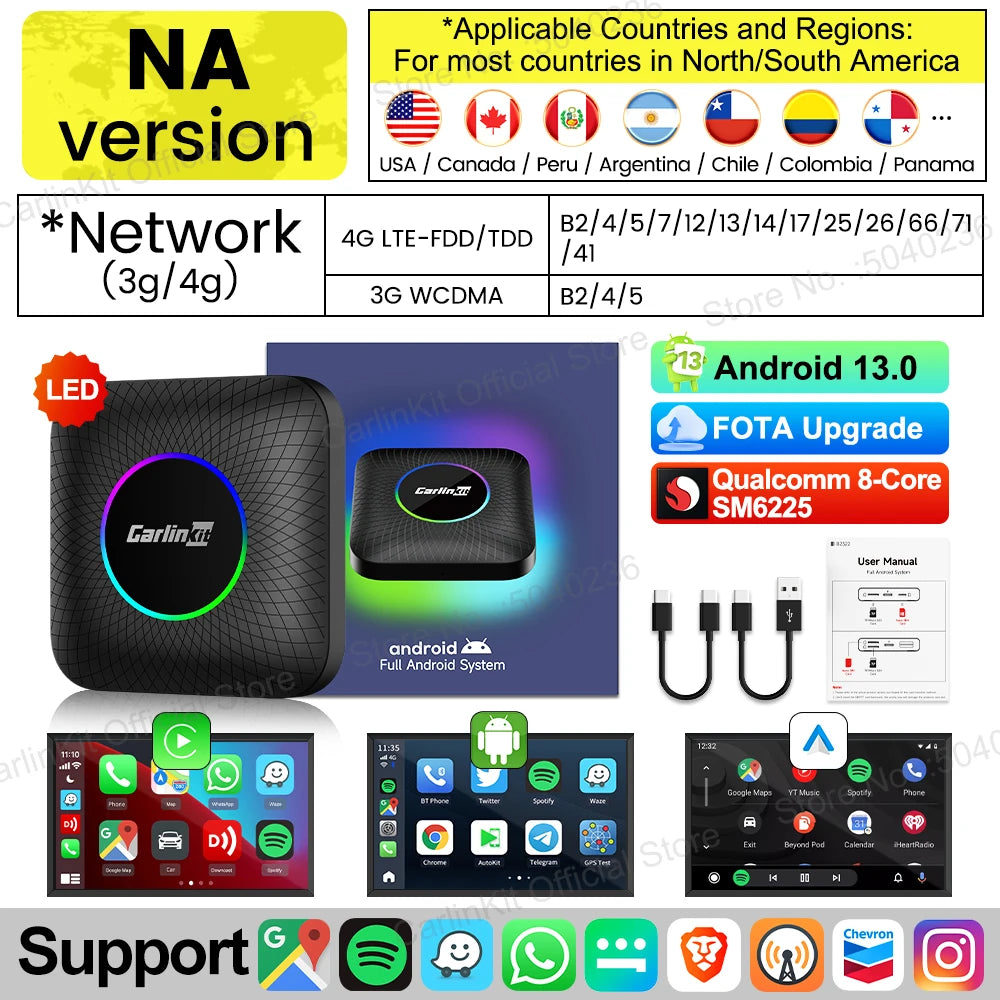 CarlinKit Wireless CarPlay Android Auto AI Box
