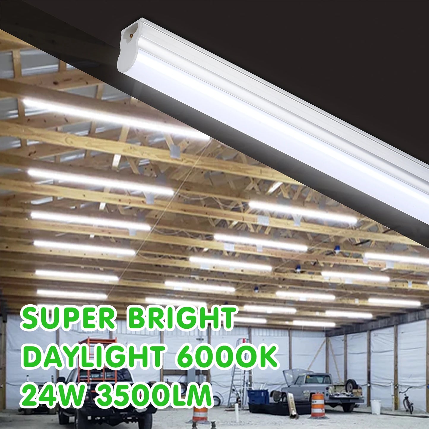 6-Pack LED 4FT Bright Utility Shop Light