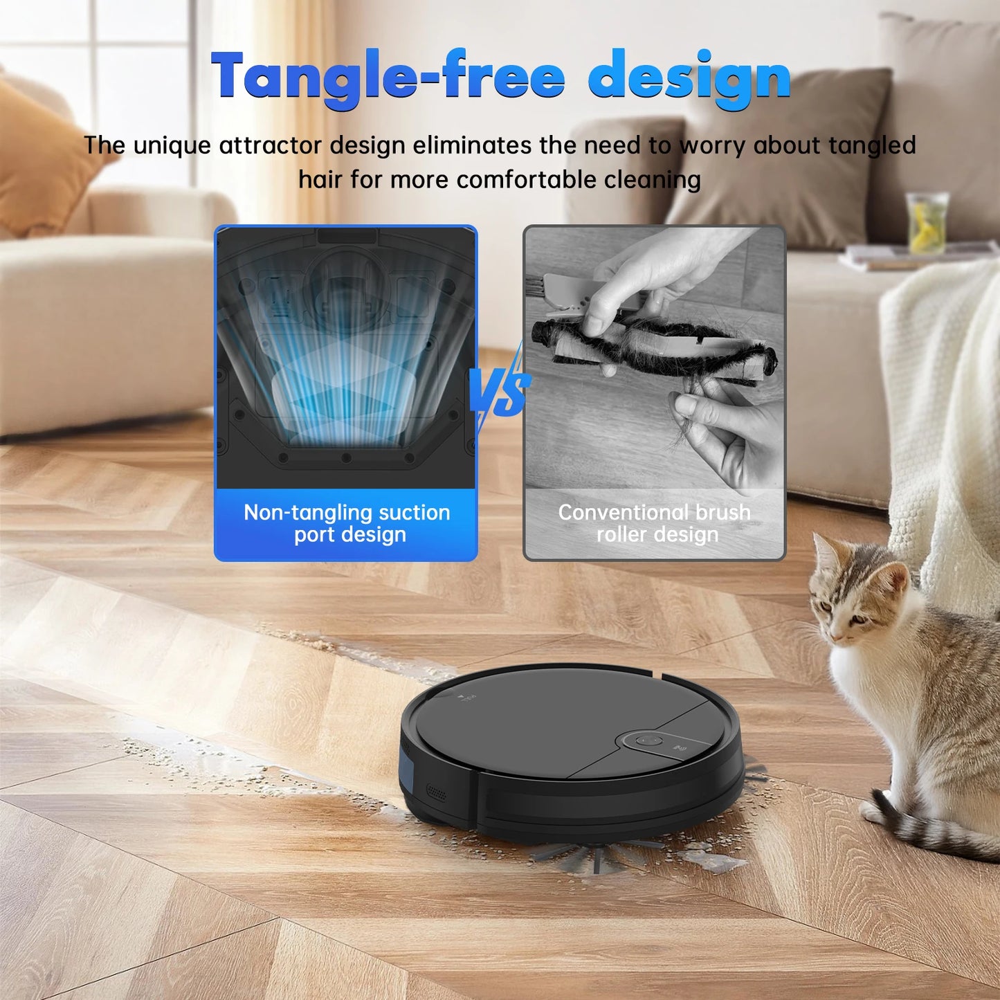 Smart Robot Vacuum Mop Cleaner with WiFi