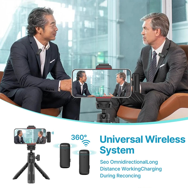 Ulanzi J12 Wireless Lavalier Microphone System