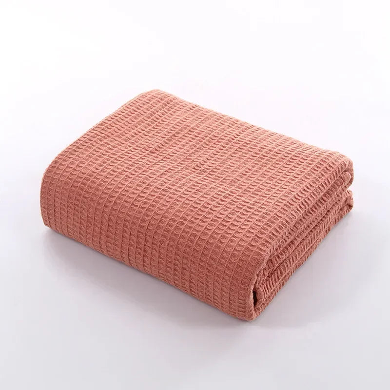 Cotton Beehive Lightweight Breathable Air Conditioning Blanket
